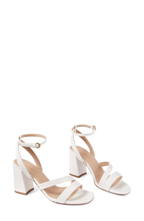 Shop Lk Bennett Edita Ankle Strap Sandal In Pearl