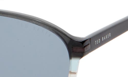 Ted Baker London 57mm Polarized Aviator Sunglasses In Grey