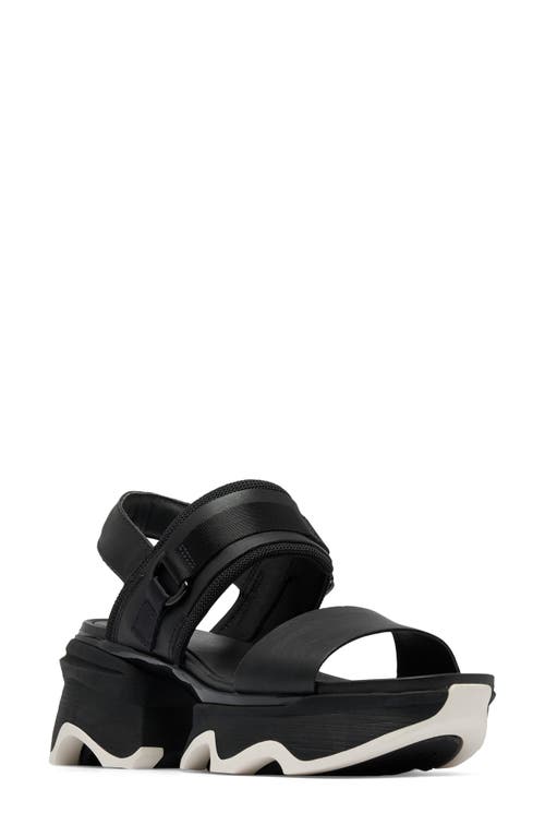Sorel Kinetic Impact Slingback Sandal In Black/black