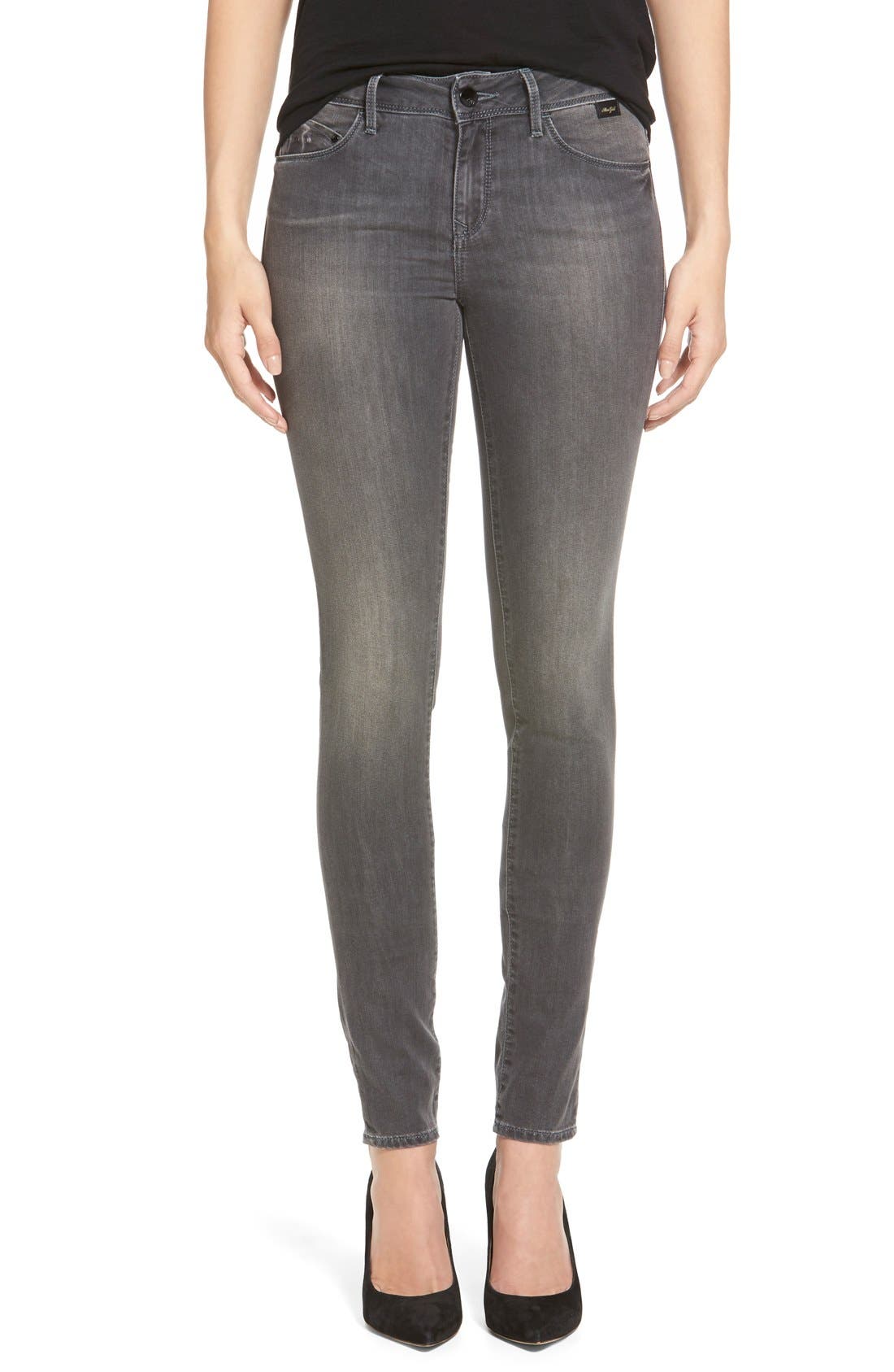 Mavi Jeans Gold 'Adriana' Stretch Super Skinny Jeans (Grey Gold Dream