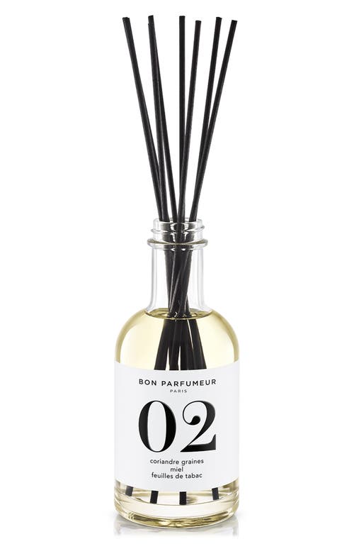 Bon Parfumeur 02 Seed of Coriander, Honey & Tobacco Leaf Reed Diffuser at Nordstrom