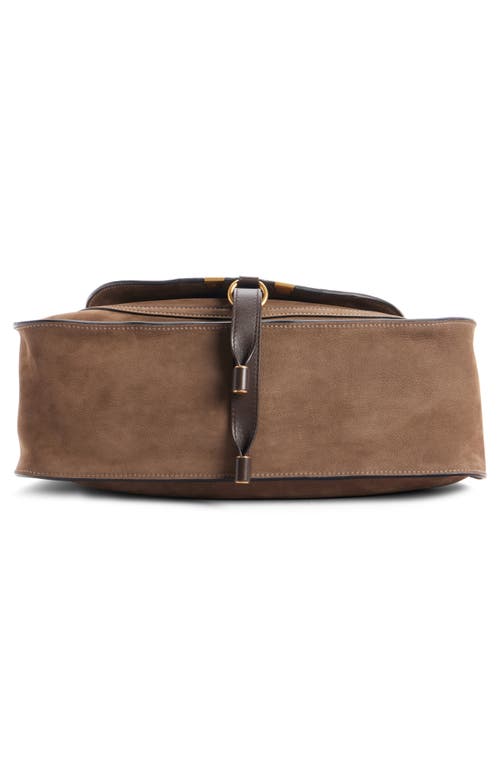 Chloé Large Marcie Leather Satchel In Flannel Grey 036