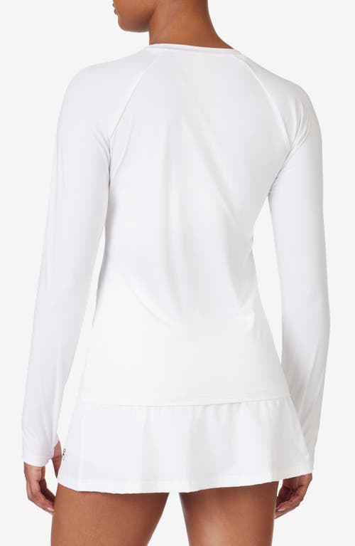 Shop Fila Tennis Essentials Long Sleeve Top In White