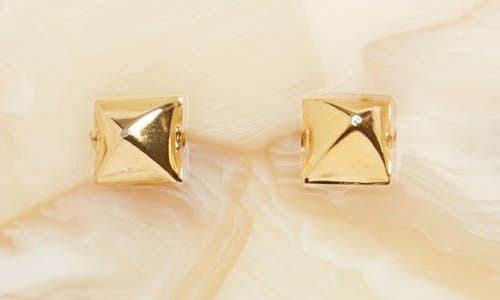 France Luxe Large Studded Barrette In Carrara