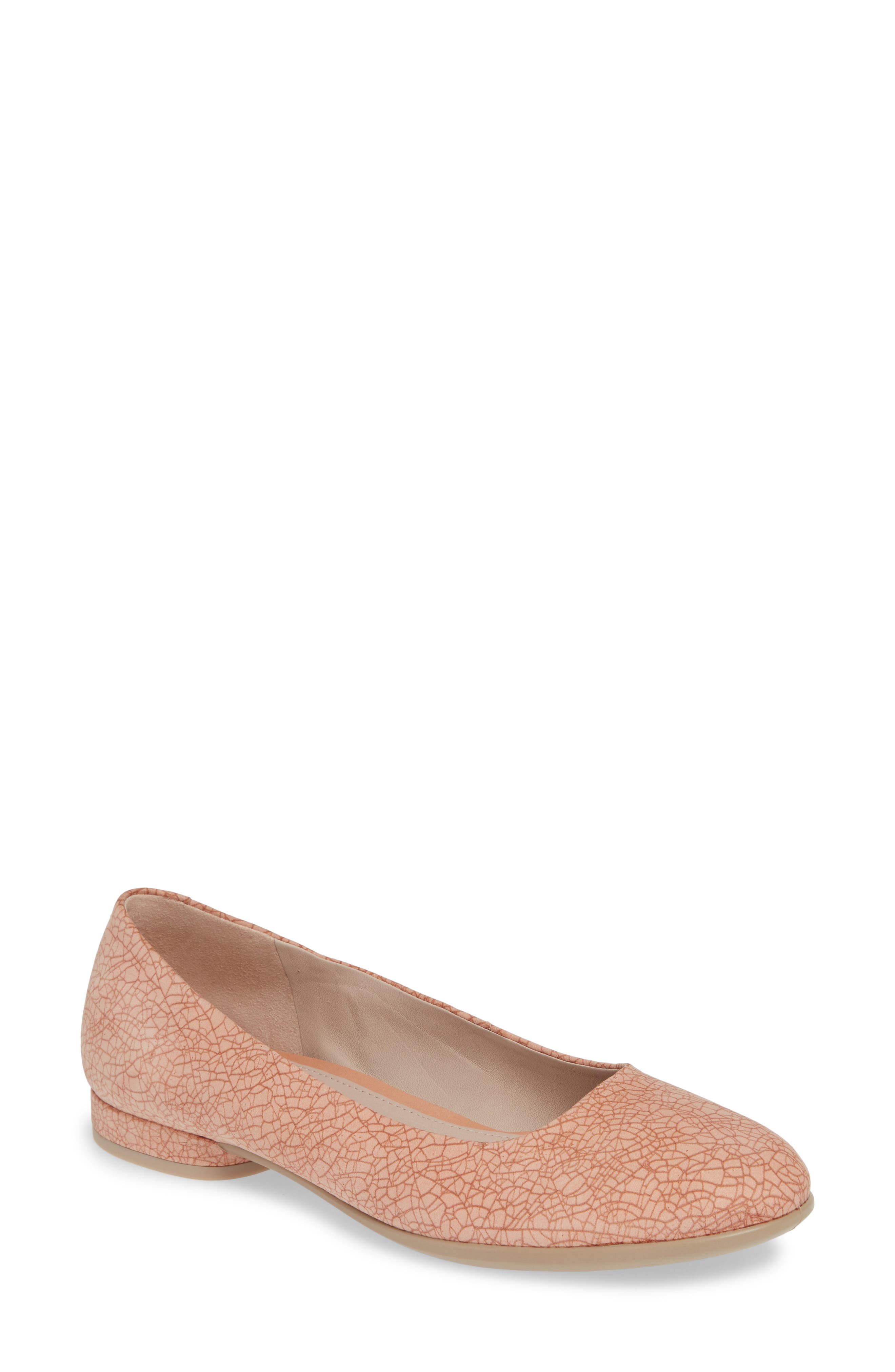 Ecco Anine Ballerina Flat, Coral