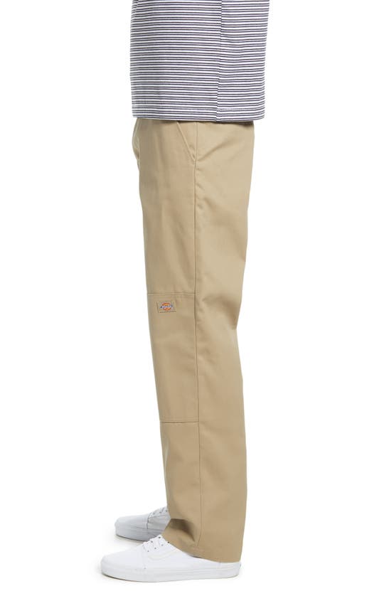 Dickies Flat Front Twill Pants In Khaki
