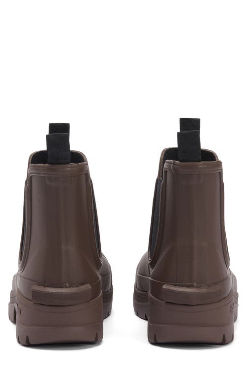 Shop Barbour Nimbus Waterproof Chelsea Rain Boot In Dark Sand Brown