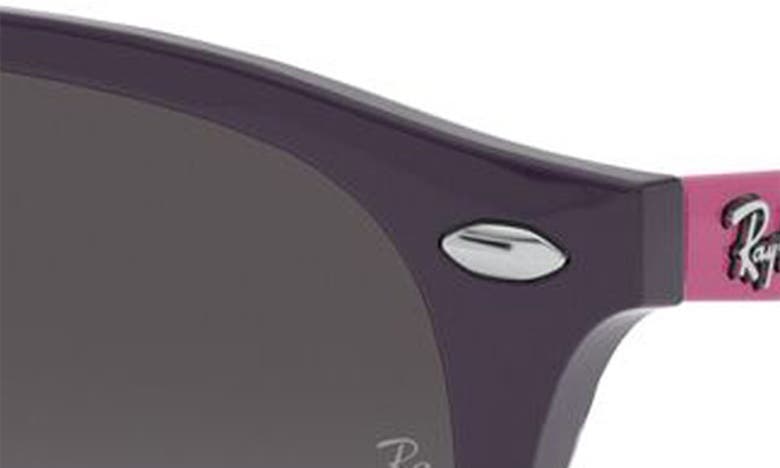 Shop Ray Ban Kids' 46mm Round Sunglasses In Violet