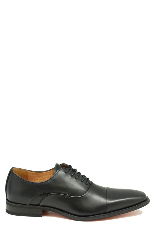 La Milano Winn Cap Toe Oxford In Black