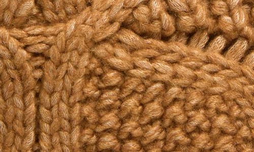 UGG UGG(R) FAUX FUR POMPOM CABLE KNIT BEANIE