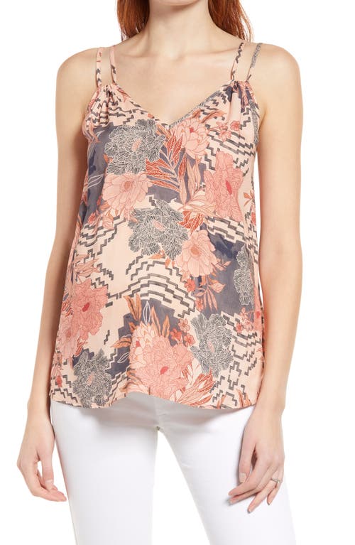Maternal America Double Strap Maternity Camisole in Peony Print