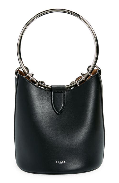 Alaïa Medium Ring Handle Bucket Bag in Noir at Nordstrom