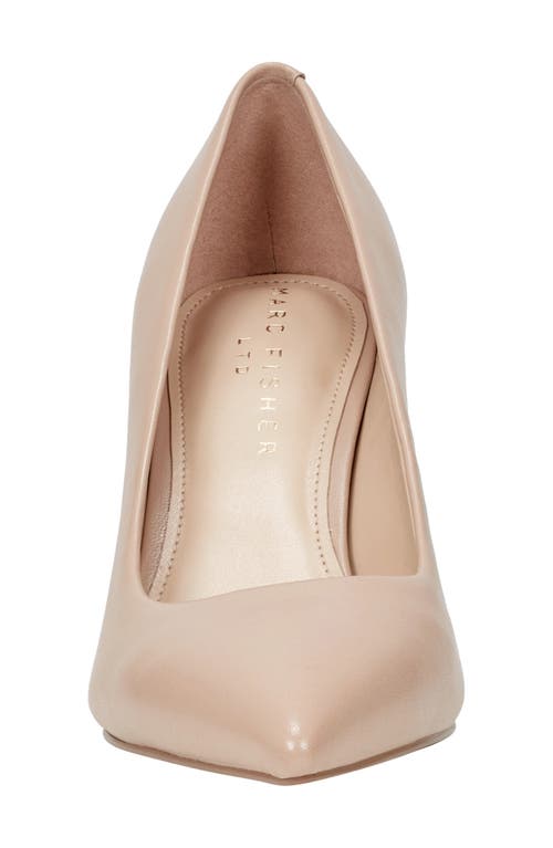 Shop Marc Fisher Ltd Genni Pointed Toe Pump In Light Natural Leather