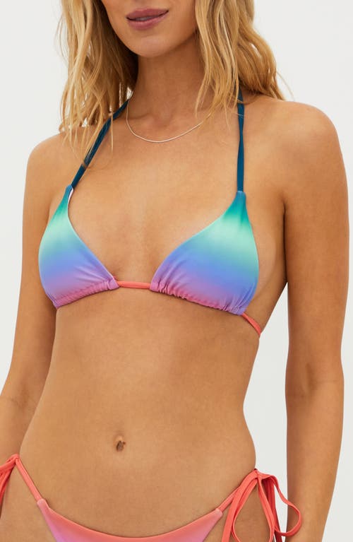 Beach Riot Winona Bikini Top High Tide Ombre at Nordstrom,