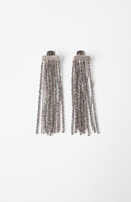 Shop Brunello Cucinelli Vetro And Sterling Silver Earrings