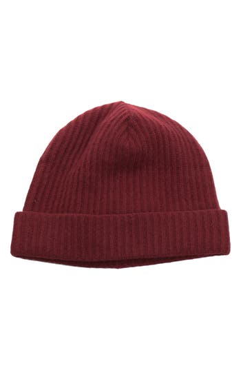 Shop Portolano Cashmere Beanie In Rum
