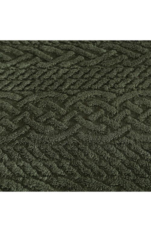 Nautica Declan Sherpa Reversible Throw Blanket In Green