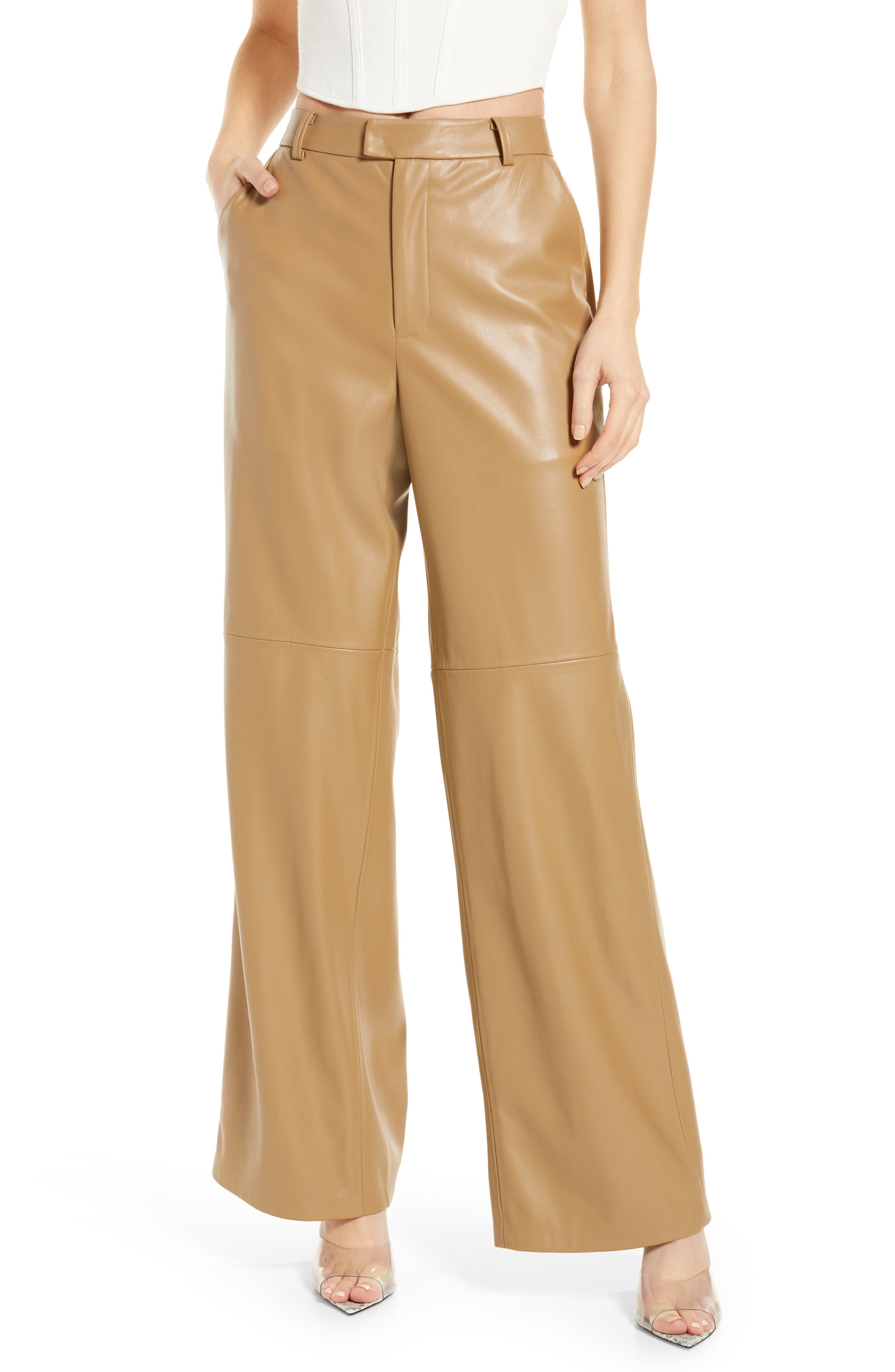 plus size women's leather pants