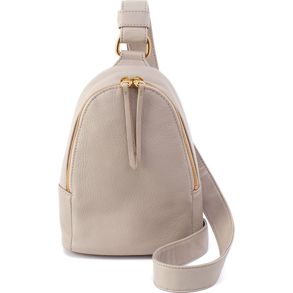Hobo Fern Leather Sling Bag In Taupe