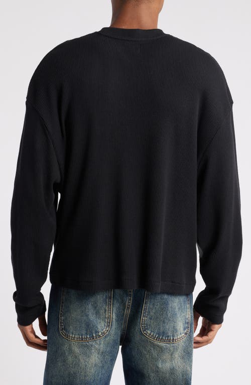 Shop Elwood Outlander Thermal Long Sleeve T-shirt In Coal