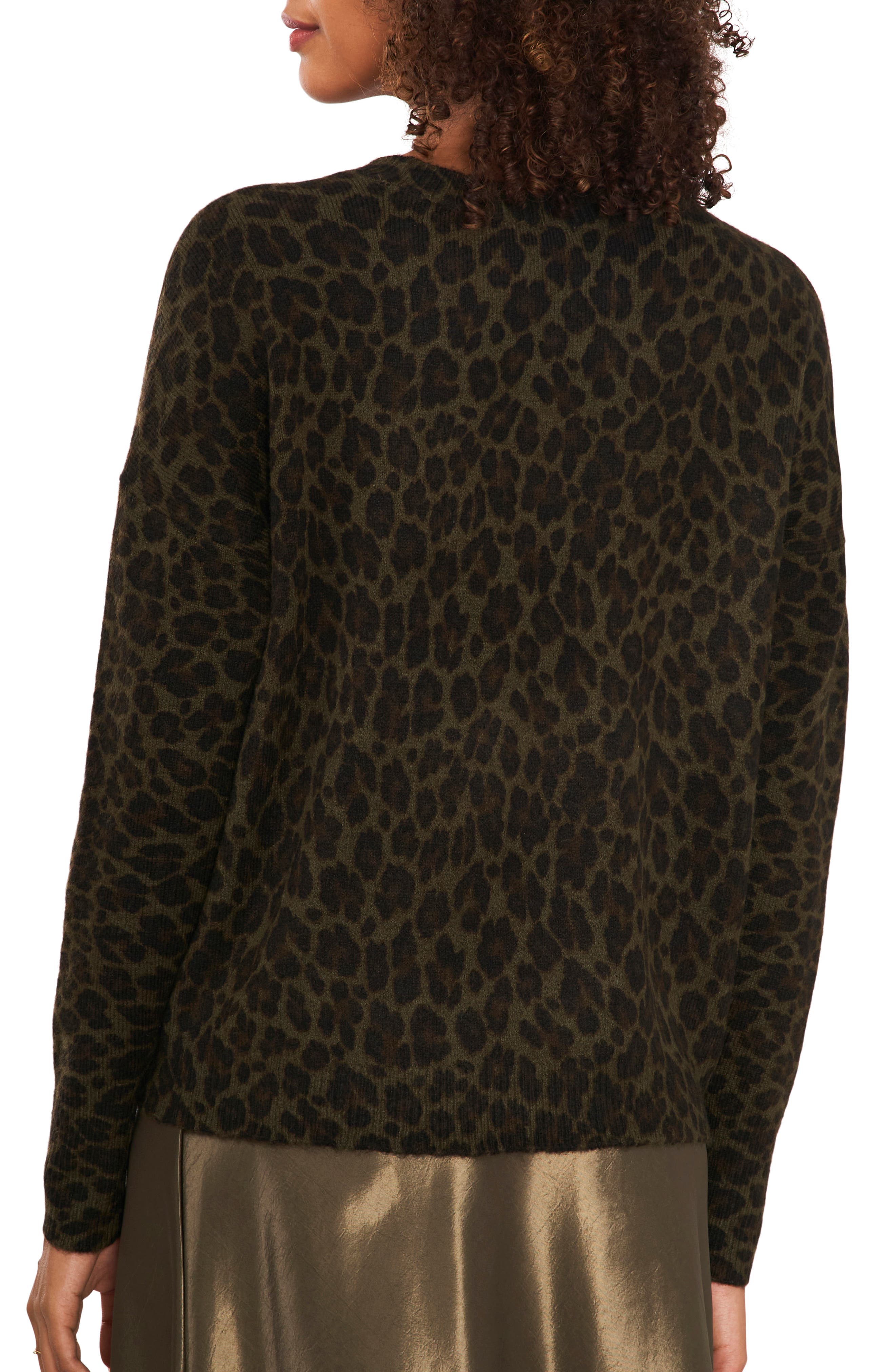 Vince Camuto Animal Print Sweater 