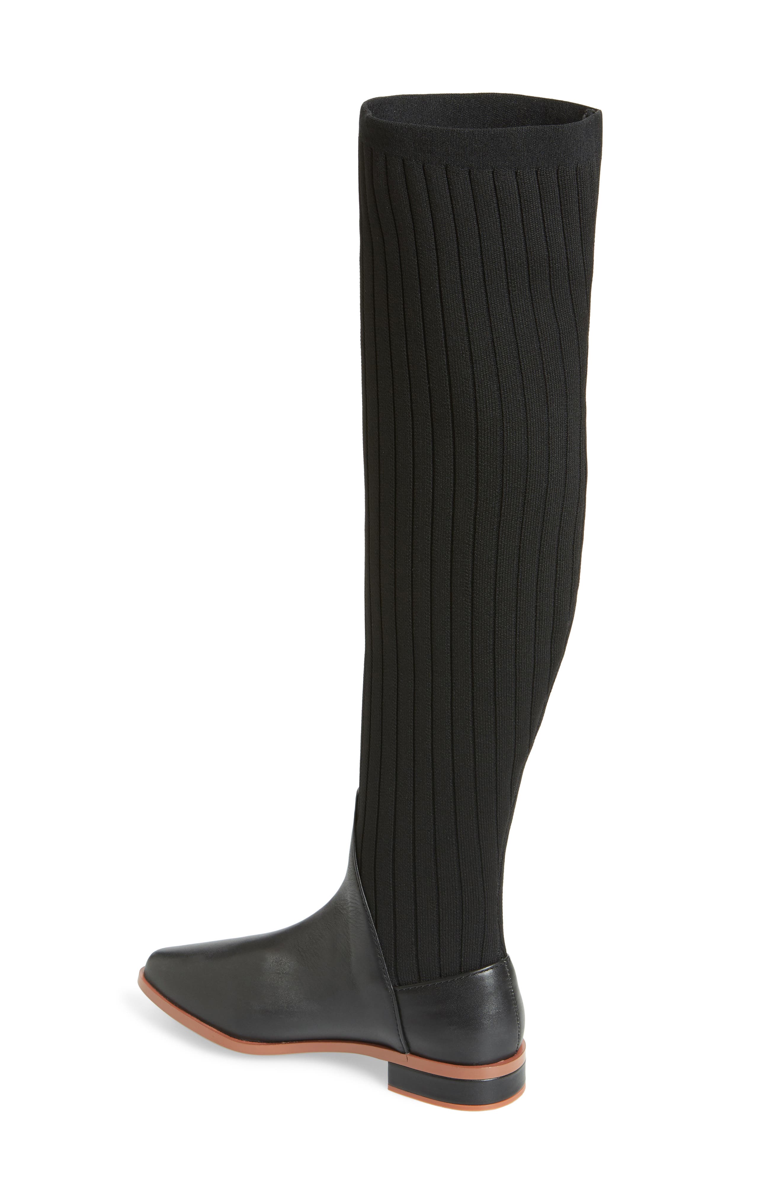 alva over the knee sock knit boot