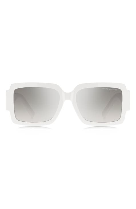 55mm Gradient Rectangular Sunglasses
