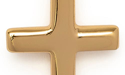 Made By Mary Cross Charm Pendant In Gold
