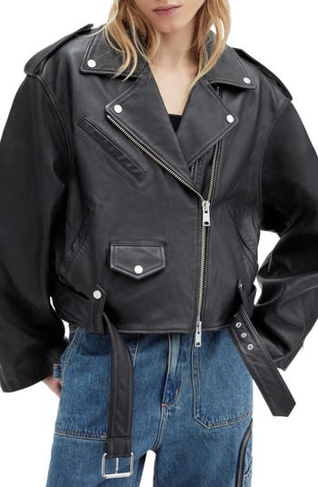 All saints 2025 leather jacket nordstrom