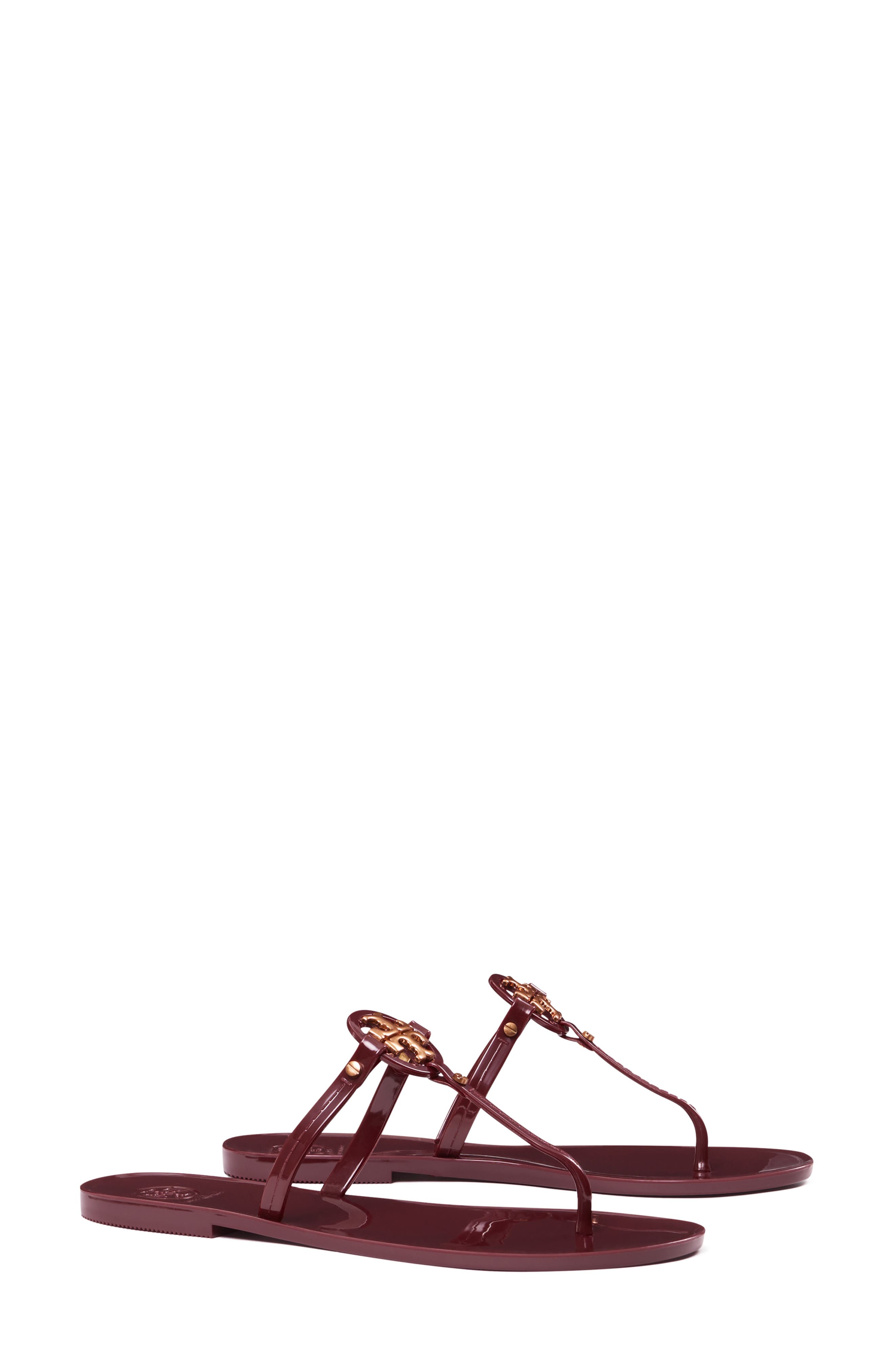 tory burch maroon sandals