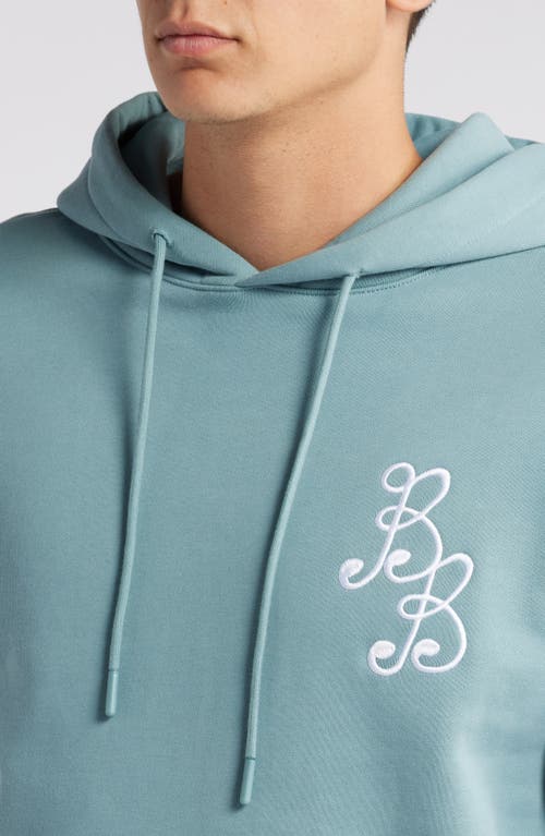 Shop Bogey Boys Essential Cotton Hoodie In Bogey Blue