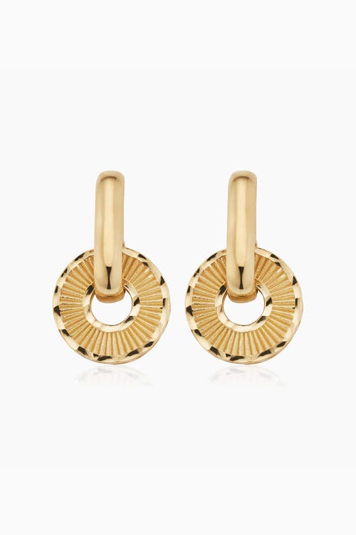 Shop Oradina 14k Yellow Gold Icon Drop Earrings