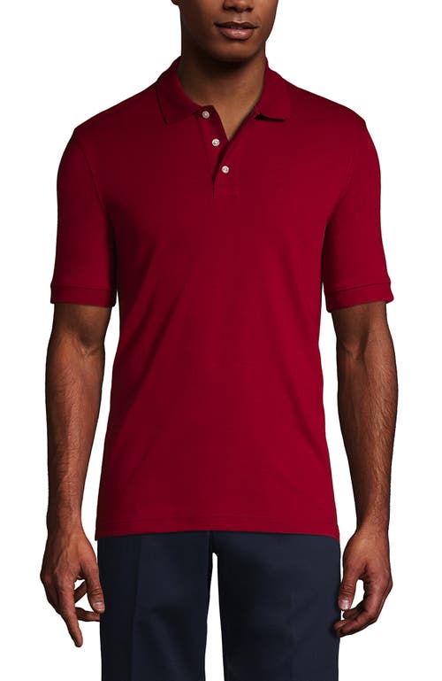 LANDS' END LANDS' END SCHOOL UNIFORM  LONG SLEEVE INTERLOCK POLO SHIRT 