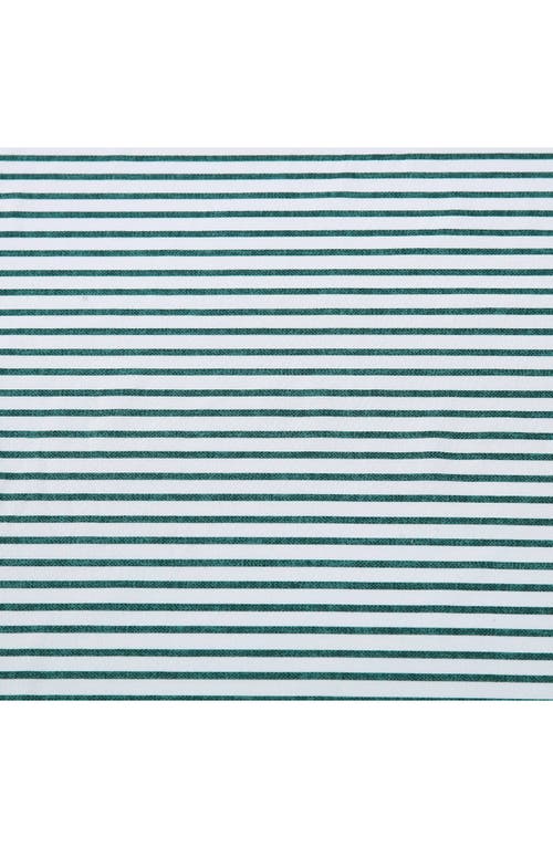 Nautica Harmead Green Striped Queen Flannel Sheet Set In Green