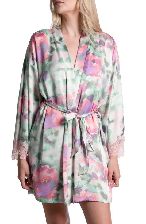 In Bloom by Jonquil Cheetah Print Satin Camisole Pajamas