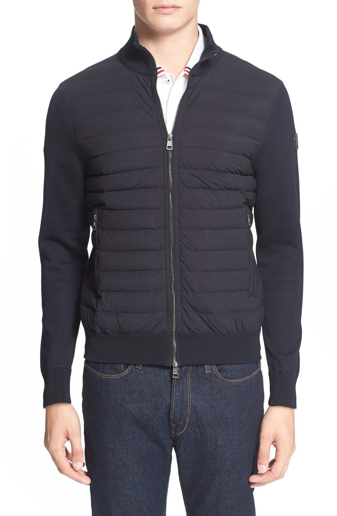 Moncler Channel Quilted Knit Track Jacket Nordstrom
