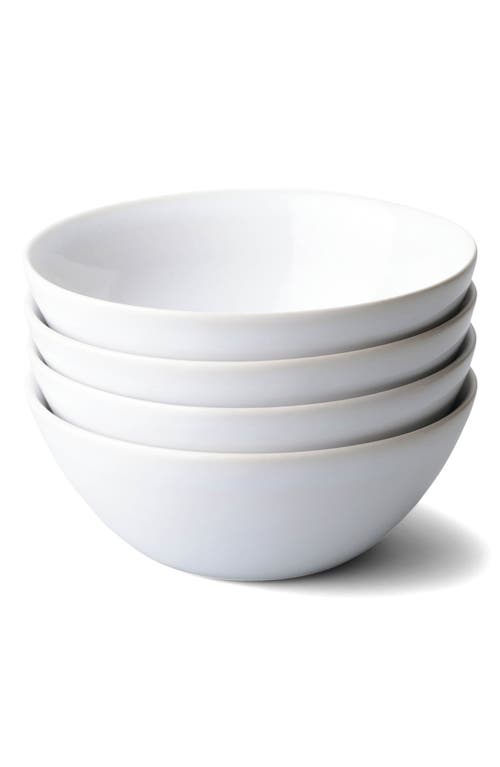 Shop Fable The Breakfast Set Of 4 Bowls In Pearl White