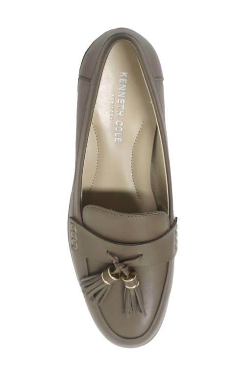 Kenneth Cole Lyra Tassel Loafer In Shitake Leather