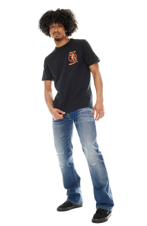 Cult Of Individuality Skater Graphic T-shirt In Pirate Black