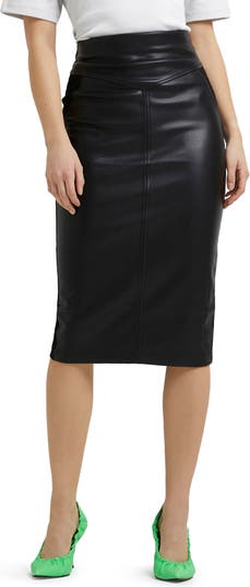 River Island Faux Leather Pencil Skirt | Nordstrom