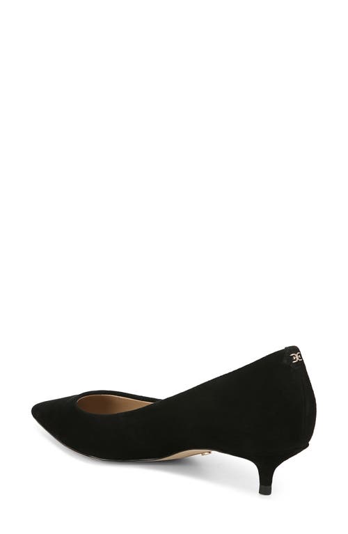 Shop Sam Edelman Franci Kitten Heel Pump In Black Suede