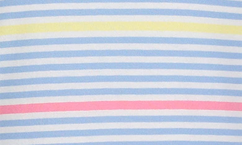 Shop Tommy Hilfiger Kids' Stripe Short Sleeve Dress In Placid Blue