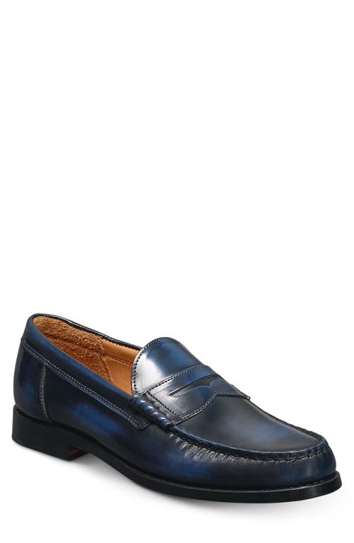 Shop Allen Edmonds Newman Penny Loafer In Antique Navy