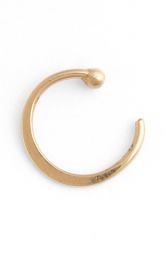 MELISSA JOY MANNING GOLD HUG HOOP EARRINGS