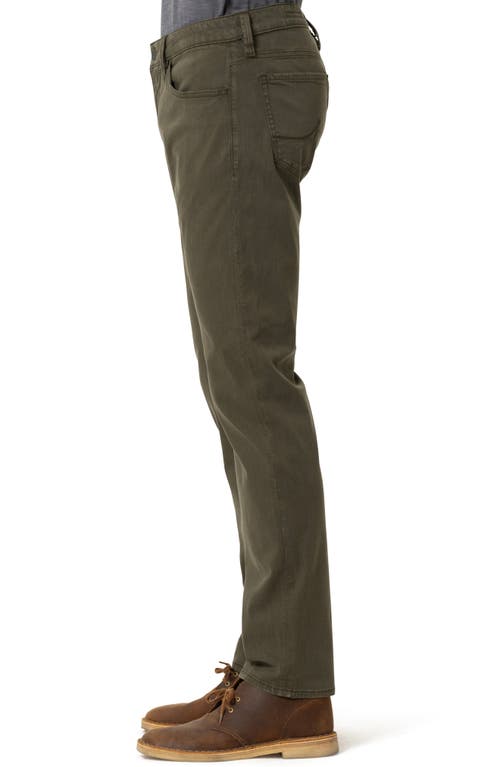 Shop 34 Heritage Courage Straight Leg Twill Pants In Dark Olive Twill