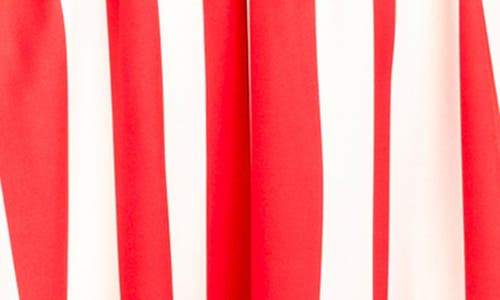 Buxom Couture Stripe Halter Maxi Dress In Red Stripe