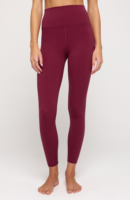 Shop Spiritual Gangster Ada High Waist 7/8 Leggings In Berry