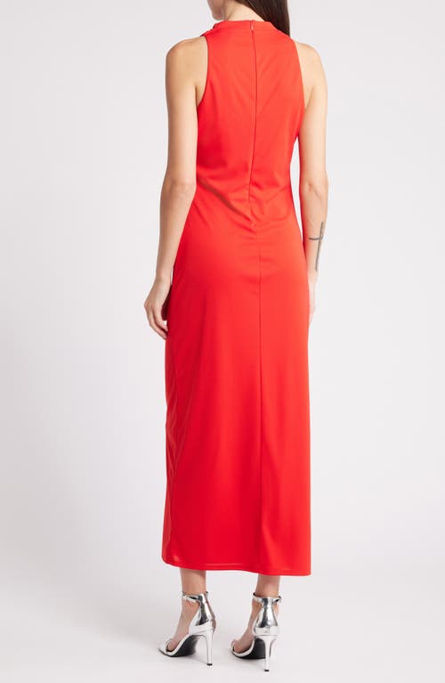 Shop Wayf The Georgina Cowl Neck Gown In Red