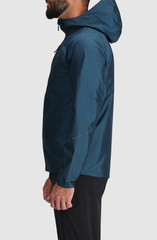 Shop Outdoor Research Helium Rain Ultralight Hooded Jacket In Cenote