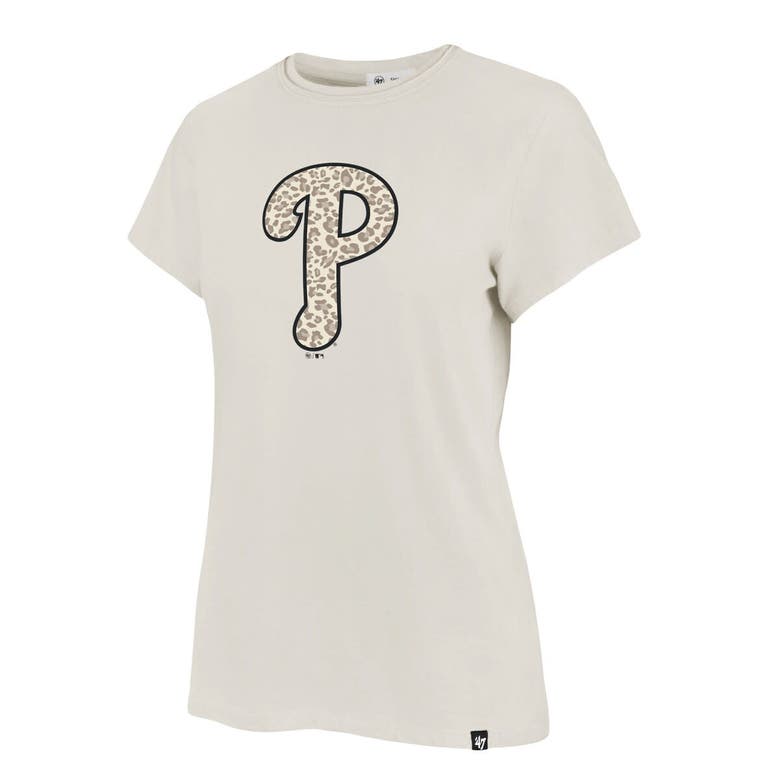 47 Brand '47 Oatmeal Philadelphia Phillies Imprint Frankie T-shirt In Oatmeal